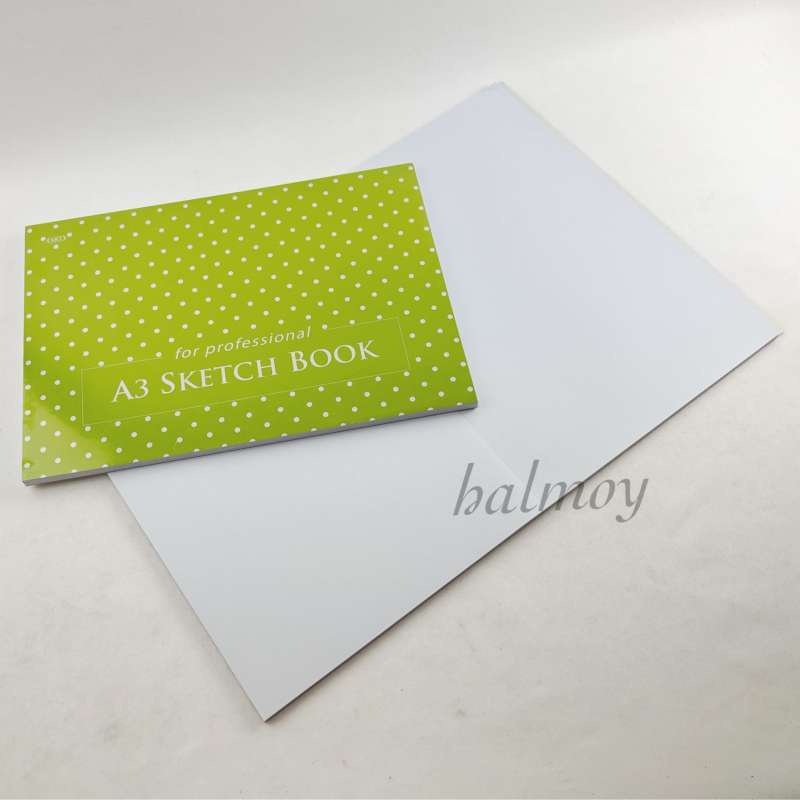 Jual SKETCH BOOK / BUKU SKETSA / GAMBAR KIKY A3 150 GSM 50 LBR di Seller halmoy Pasar Baru