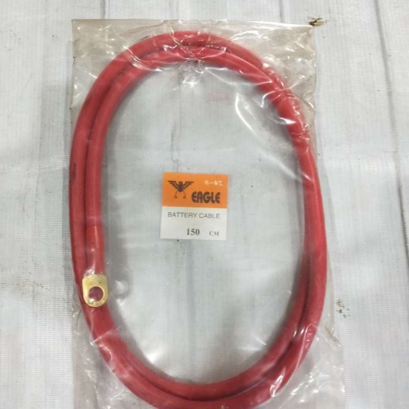 Promo KABEL AKI BENSIN 12V PANJANG 150 CM ADA MERAH DAN HITAM Diskon 15