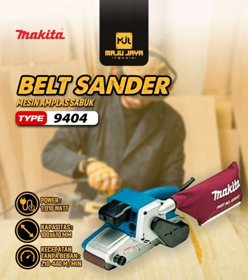 Jual MAKITA Belt Sander Mesin Amplas Sabuk 9404 Makita Asli Jepang di