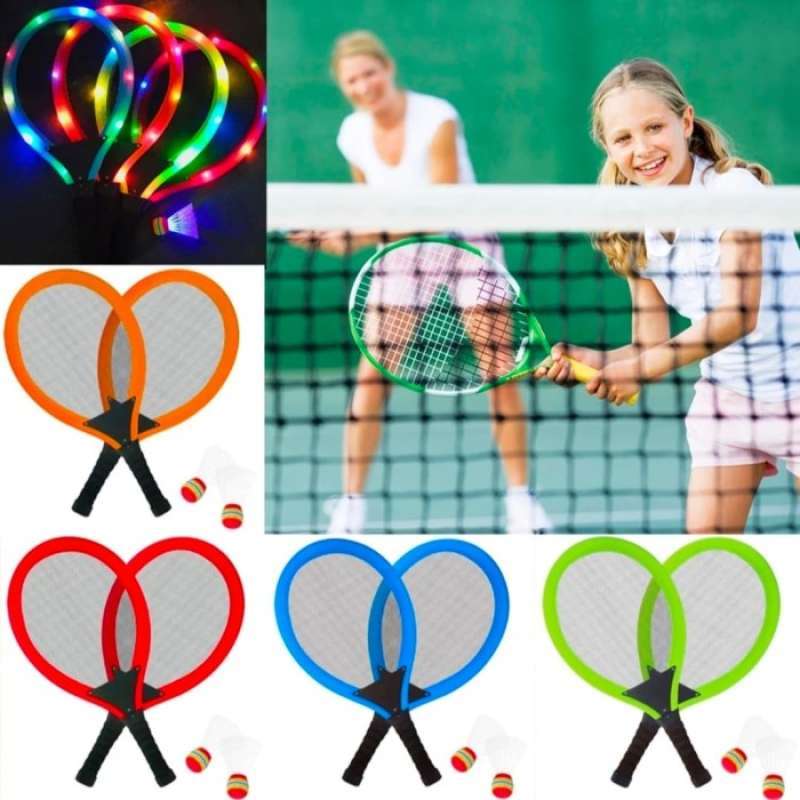 Jual MAINAN ANAK SET RAKET LAMPU BULUTANGKIS ~ LIGHT BADMINTON RACKET ...