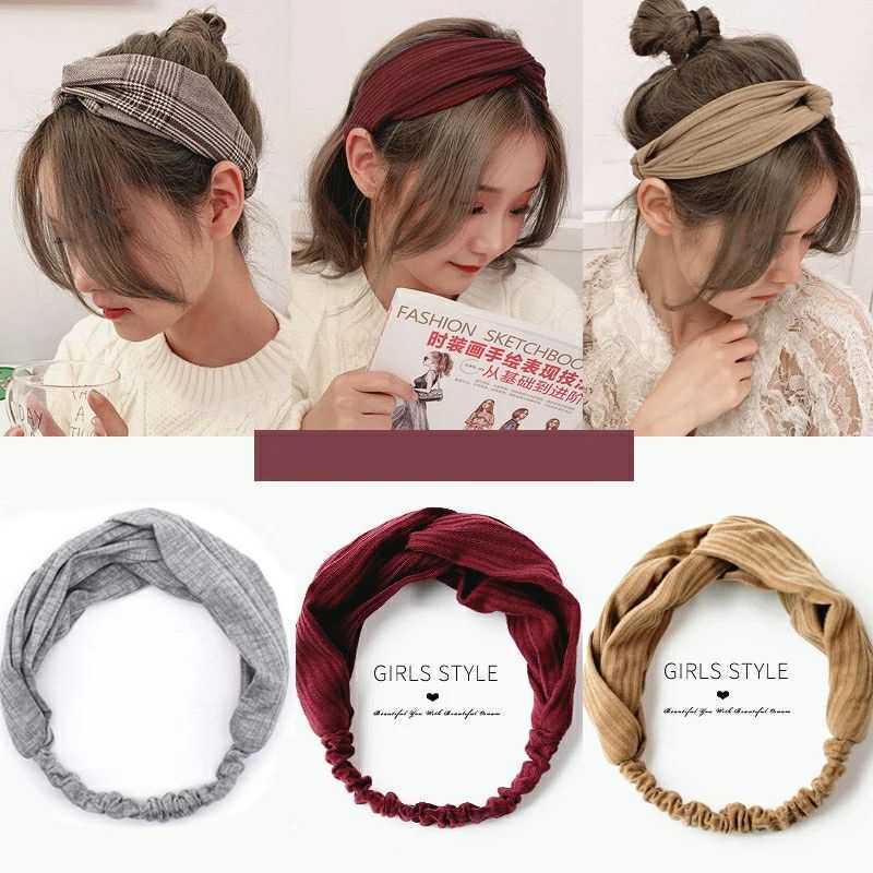 Promo Myume.store Bando Korea Bandana Korea Bando Wanita Bandana Wanita Bando Kain Diskon 9