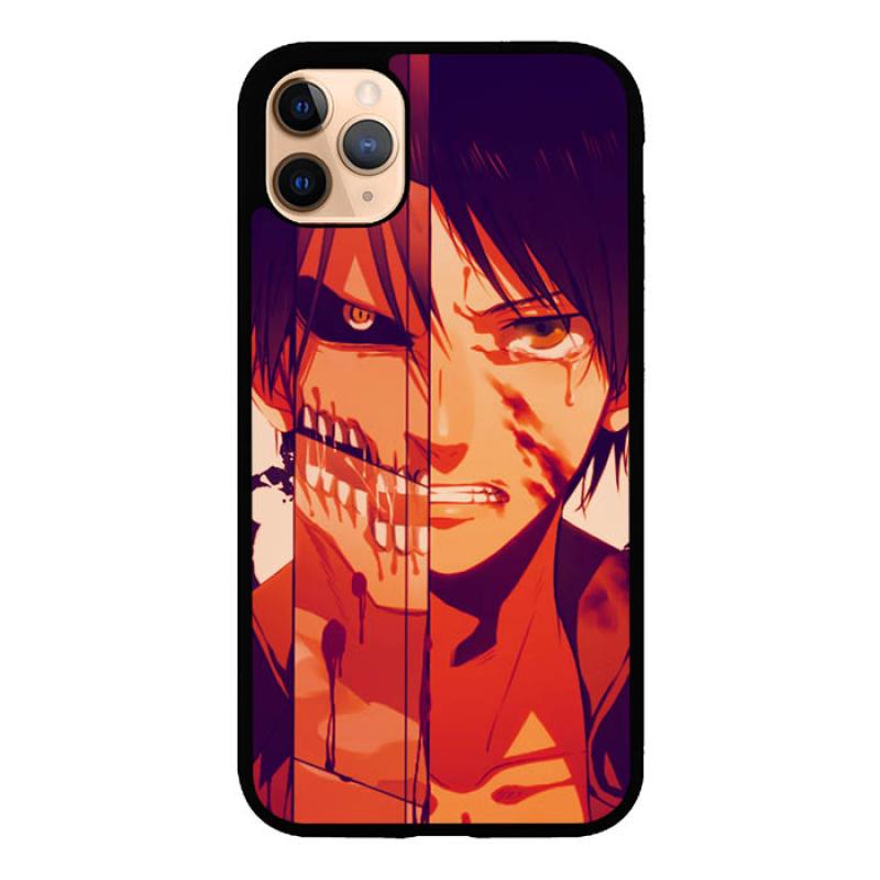 Jual Casing iPhone 11 Pro Max Custom Hardcase HP Attack on Titan Eren