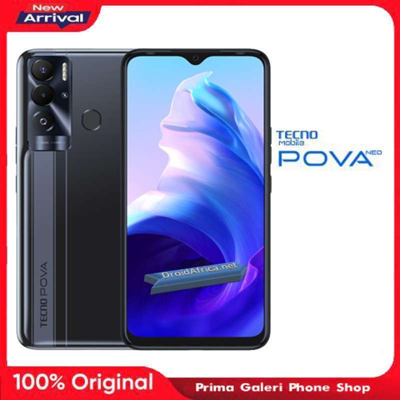 Jual Tecno POVA Neo Ram 4Gb/64Gb - Garansi Resmi - Obsidian Black di