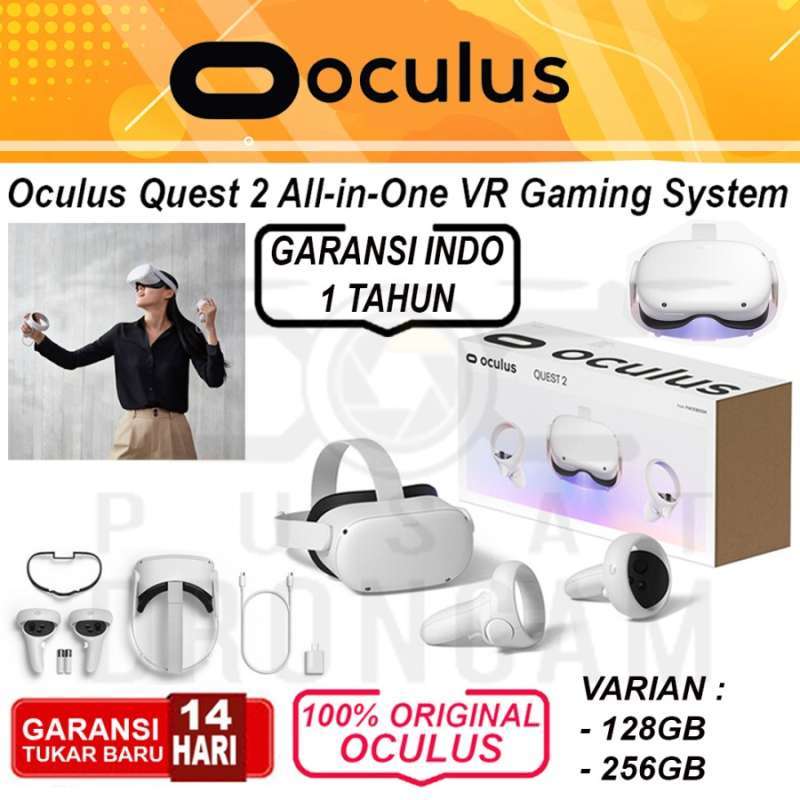Jual Oculus Quest 2 AllinOne VR Gaming System Headset Original