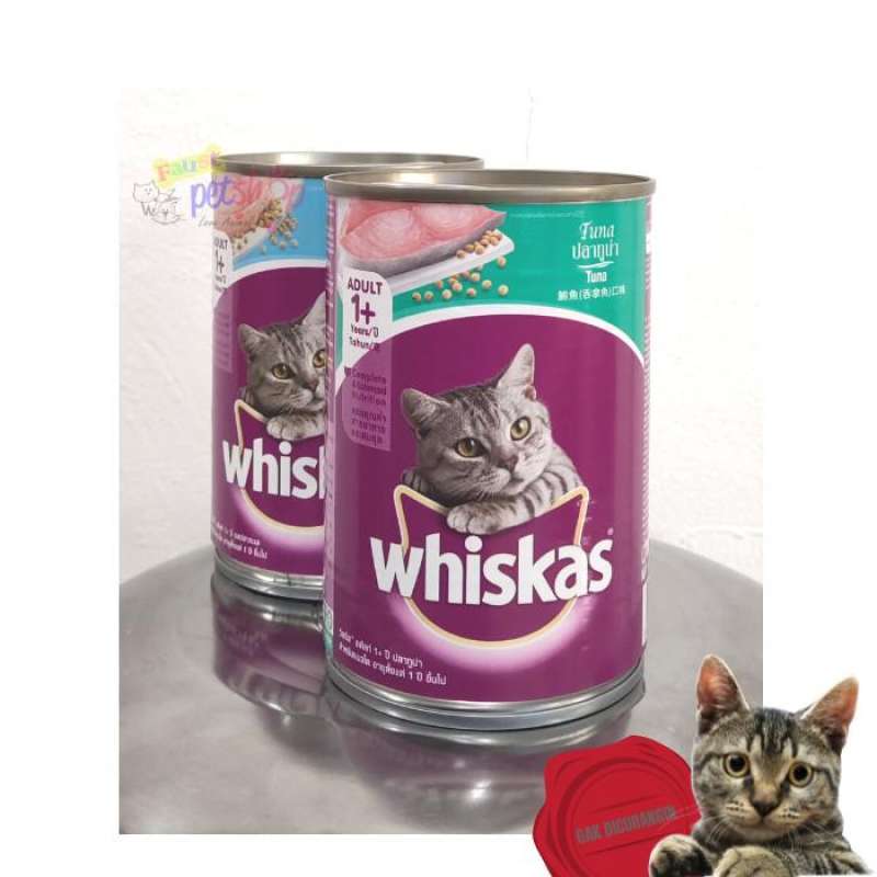 Promo Whiskas Adult Tuna 400g Makanan Kucing Kaleng Basah Wet Cat Food