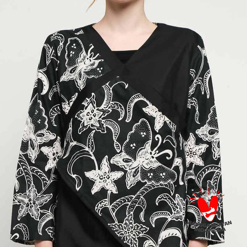 Gambar Bunga Batik Hitam Putih