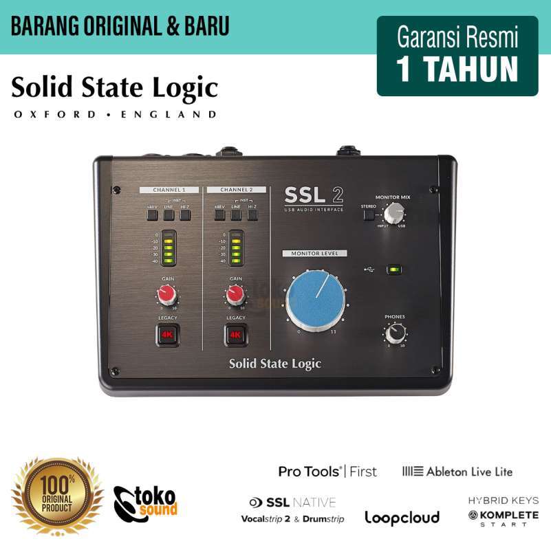 Jual Solid State Logic SSL2 SSL 2 Professional 2x2 USB Audio