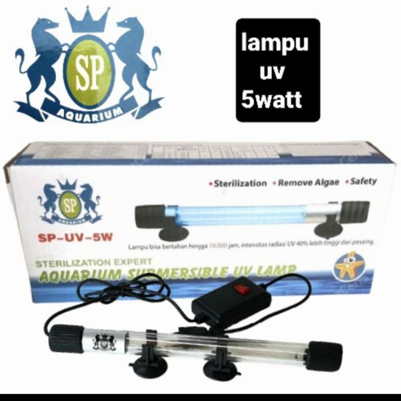 Jual GINGA Lampu UV 5 Watt Ultraviolet Aquarium Kolam Aquascape 5W W