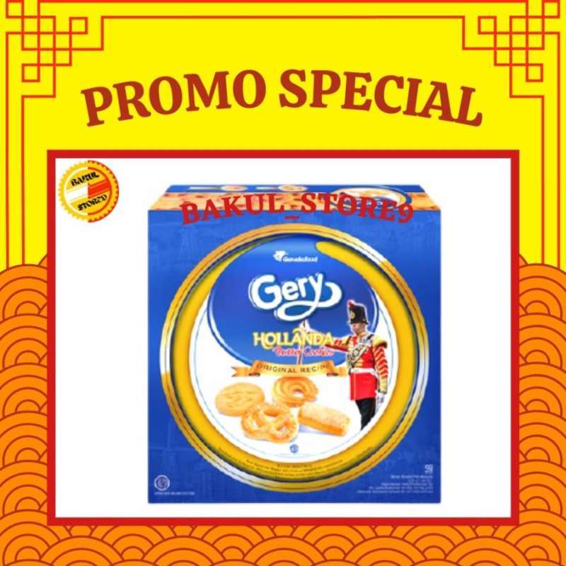 Jual Gery Hollanda Butter Cookies 450 Gr Original Recipe Kaleng di