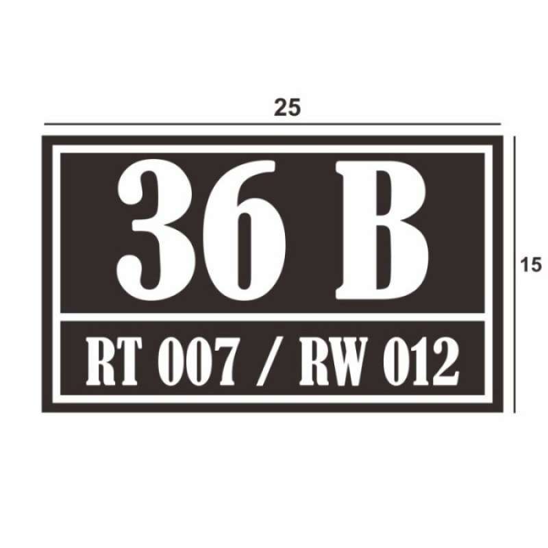 Promo Nomor Rumah Rt/ Rw / Nomor Rumah Akrilik Papan Nomor Rumah ...