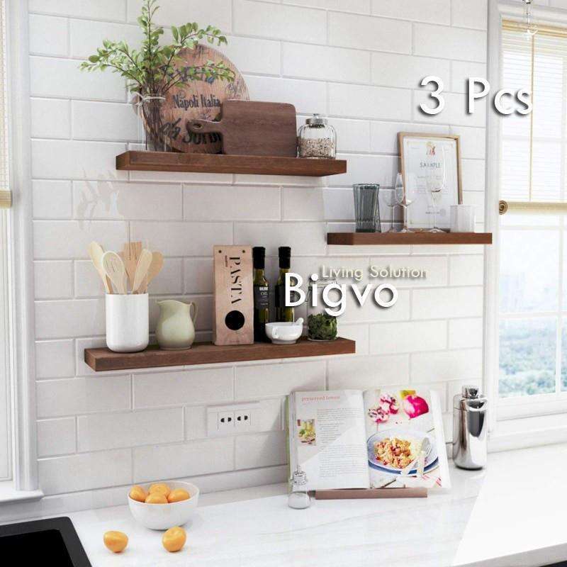 Jual Rak Dinding Vintage Dapur Gantung Minimalis / Kayu AMBALAN Dinding