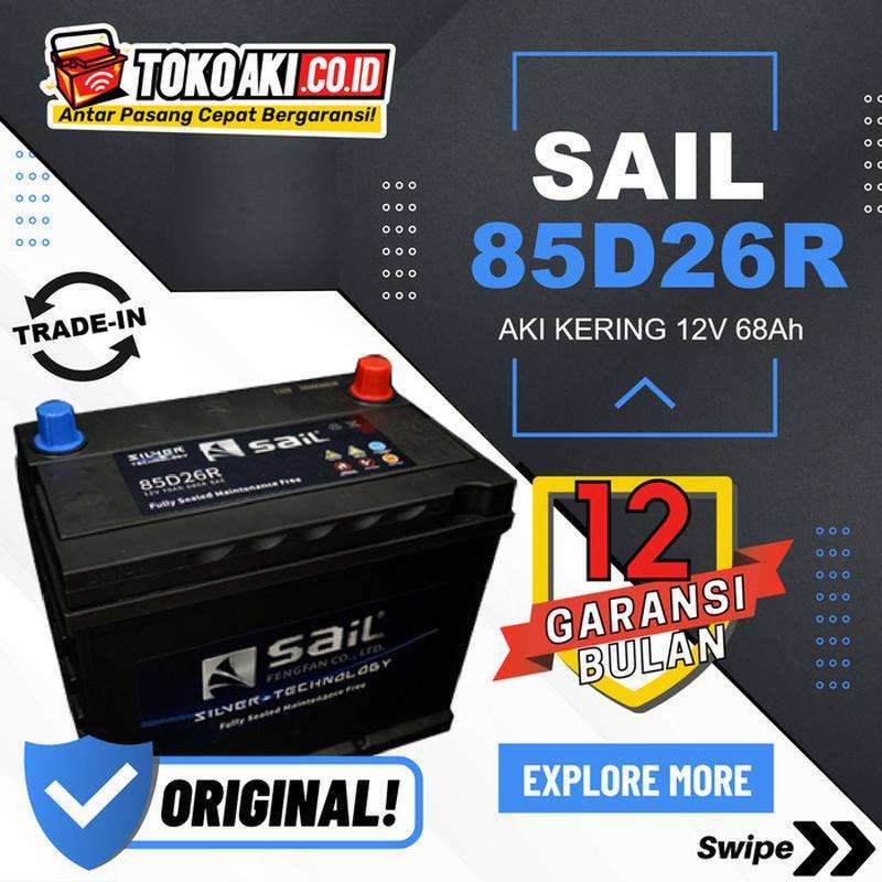 Jual Aki Isuzu Panther 2000-2021 - SAIL MF 85D26R - 68Ah di Seller