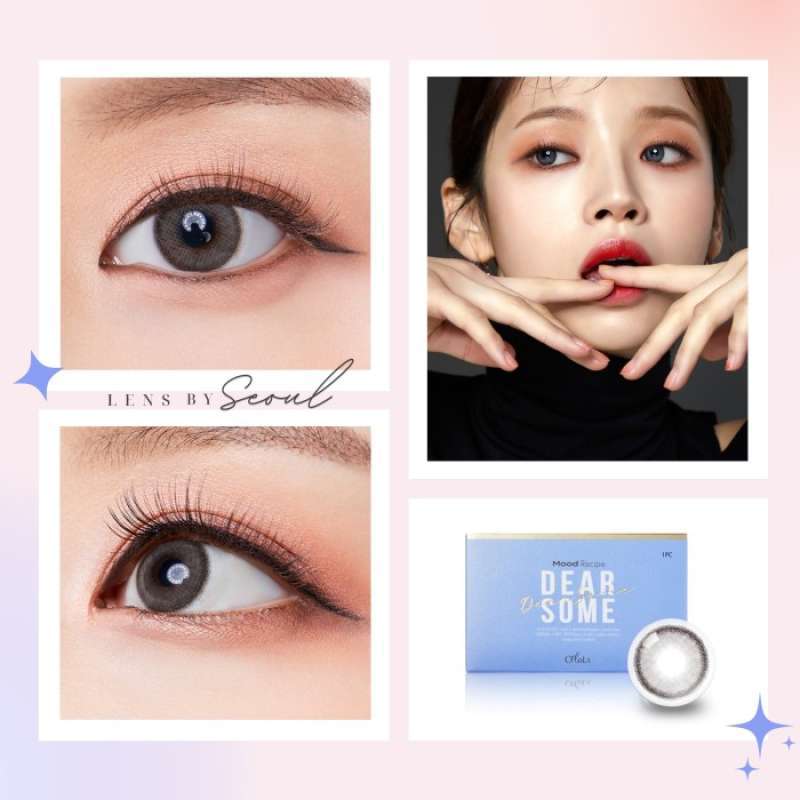 Jual LENSBYSEOUL Olola Dearsome Ash Gray Korean Natural Contact Soft