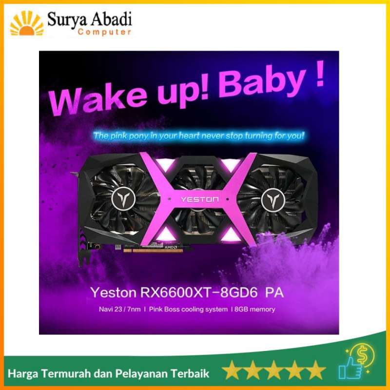 Yeston Rx6600xt Jual VGA CARD YESTON RX6600XT 8GB 8GD6 PA RADEON RX 6600 XT RX6600XT di ...