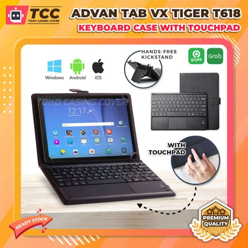 Promo Advan Tab Vx 10 Tiger T618 Keyboard Case Flip Casing Touchpad