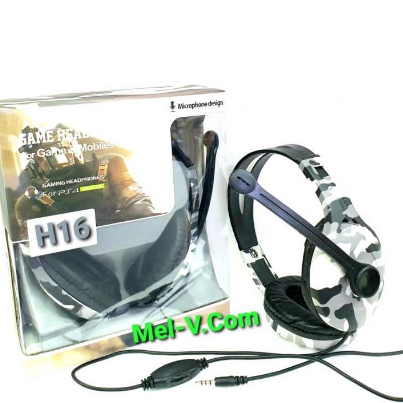 Jual HEADPHONE GAMING ARMY / HEADSET GAMING + MICROPHONE FOR HP LAPTOP