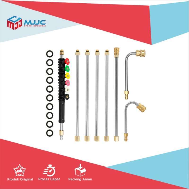 Promo Pressure Washer Extension Wand Set 8Pcs U Curved Connecting Rod 1