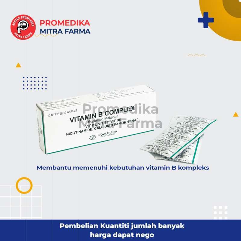 Jual Vitamin B Komplex Tablet / Vitamin untuk Saraf di Seller Promedika