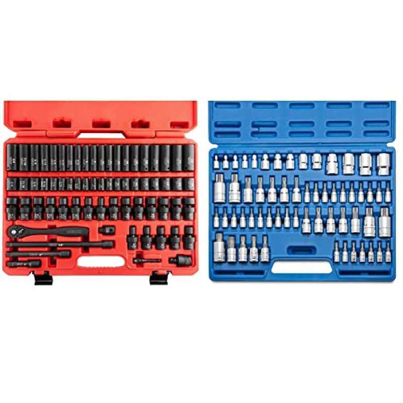 Promo Neiko 02471A 3/8” Standard and Deep Drive Impact Socket Set 67 pcs & 10083A Master Torx