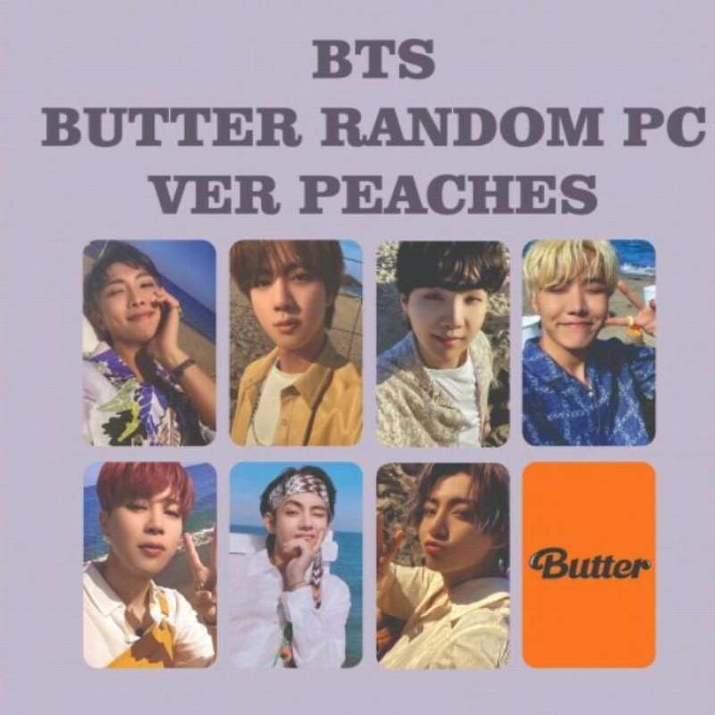 Jual (7pcs) BTS BUTTER ALBUM RANDOM PHOTOCARD & FREE 3 STICKER MEMBER di Seller Kpopstores_id