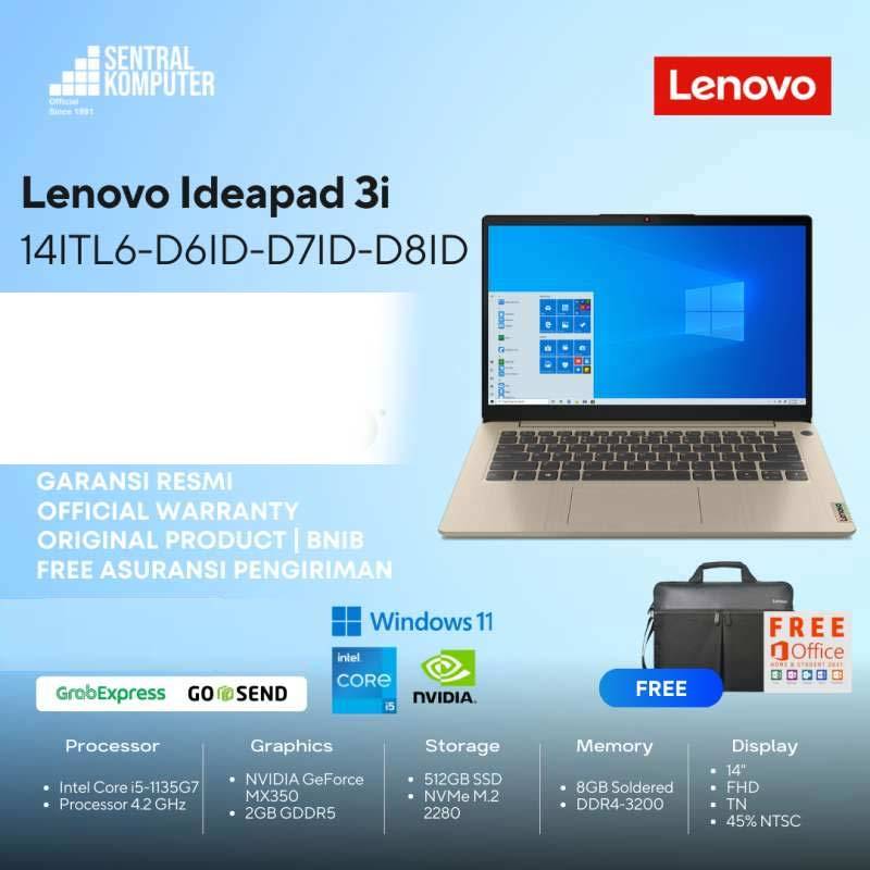 Jual Lenovo IP3-14ITL6-D6ID/D7ID/D8ID - i5-1135G7-MX350-8GB-512GB-Win ...