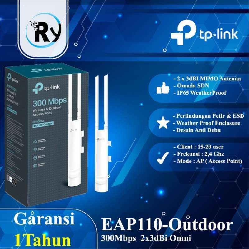 Promo TpLink Eap110 300Mbps Wireless N Outdoor Access Point Diskon 12