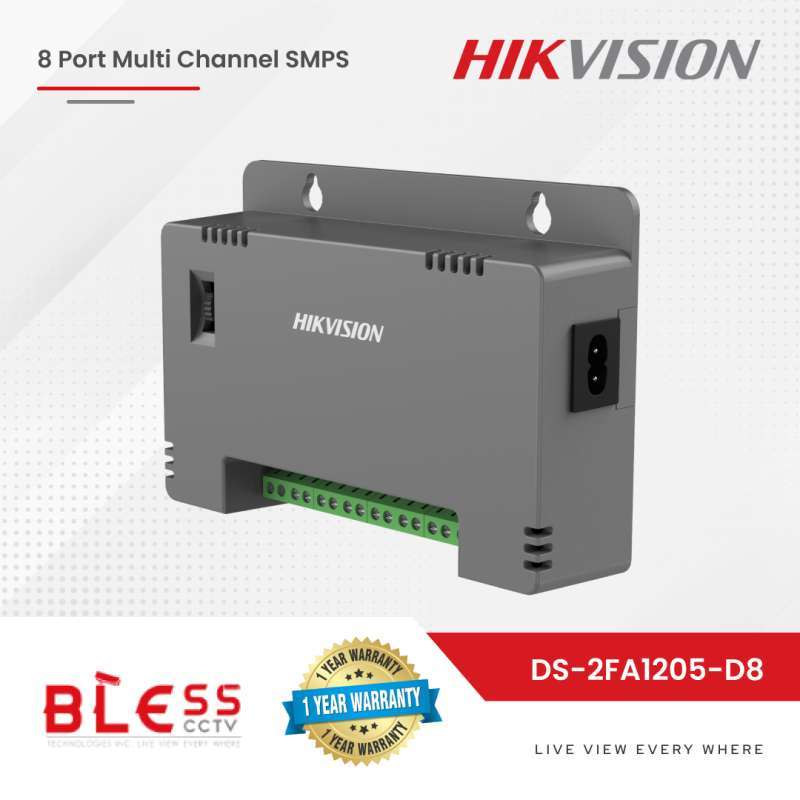 Jual CCTV Power Supply Hikvision DS2FA1205D8 8 Port Multi Channel