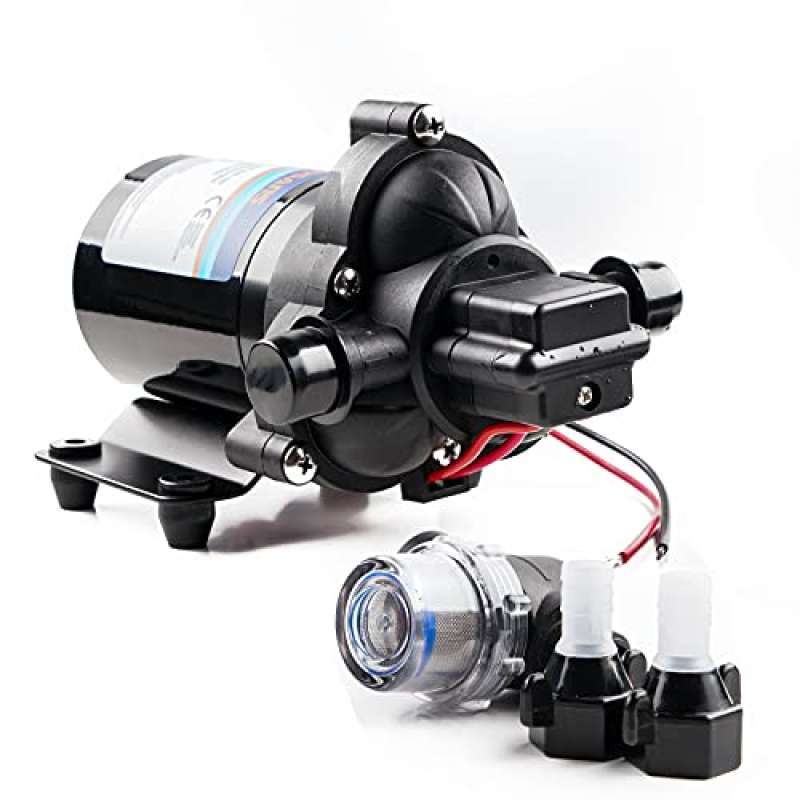 Promo 12V 3.5GPM 45PSI High Pressure Diaphragm Cleaning Pump Self