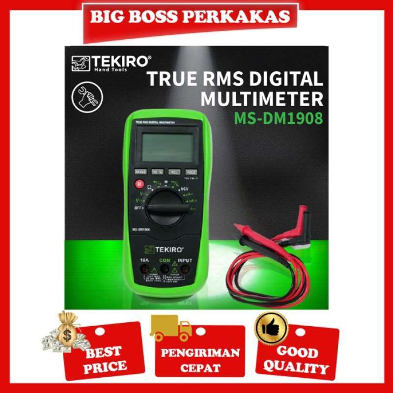 Promo TEKIRO True RMS Digital Multimeter Tekiro MS DM1908 Diskon 50 promo-tekiro-true-rms-digital-multimeter-tekiro-ms-dm1908-diskon-50