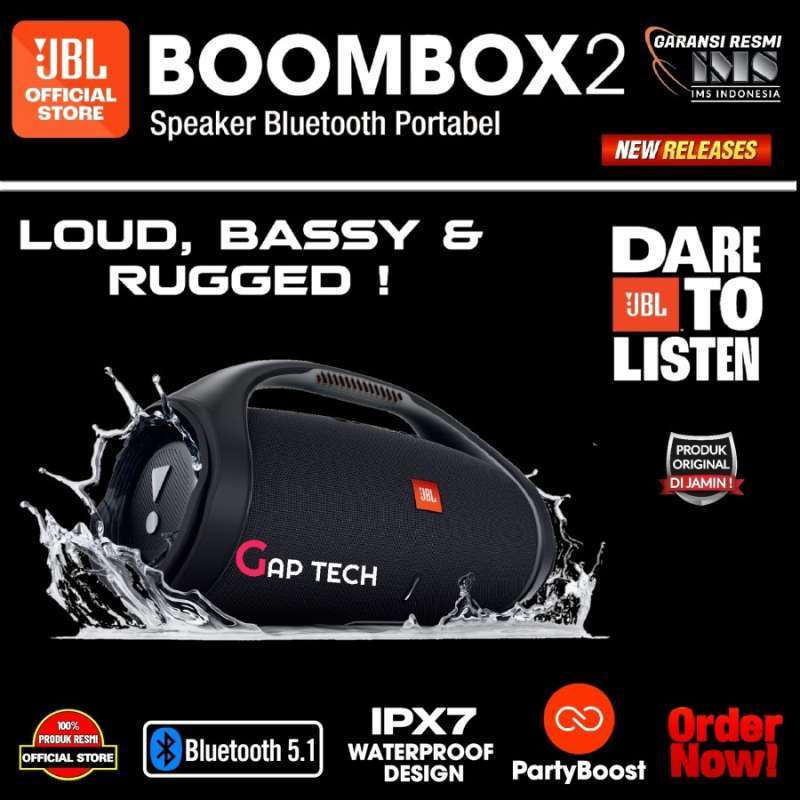 Promo JBL Boombox 2 / Boombox2 Portable Bluetooth Speaker with Massive