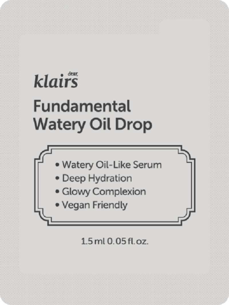 Jual Dear Klairs Fundamental watery oil drop 1,5ml di Seller Blibli.com ...