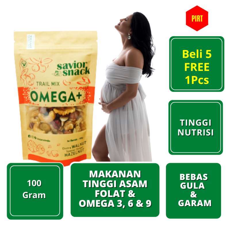 Jual MAKANAN BUMIL TINGGI NUTRISI OMEGA 3 6 9 & ASAM FOLAT CEMILAN IBU