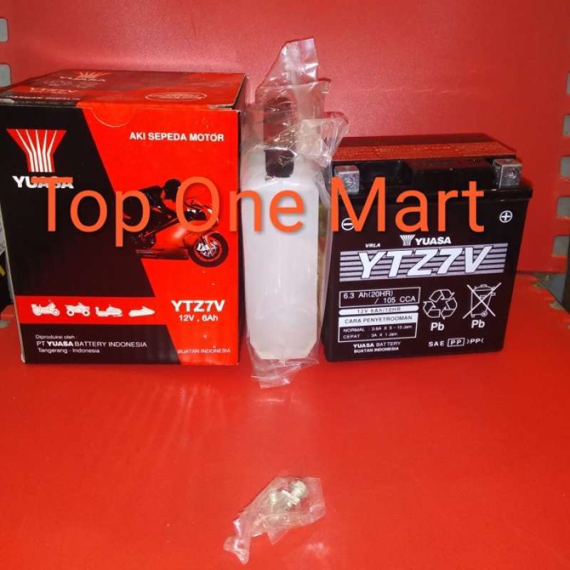 Promo Aki Motor Yamaha Nmax Aerox Yuasa Ytz7V Accu Aki Kering Ytz7 V