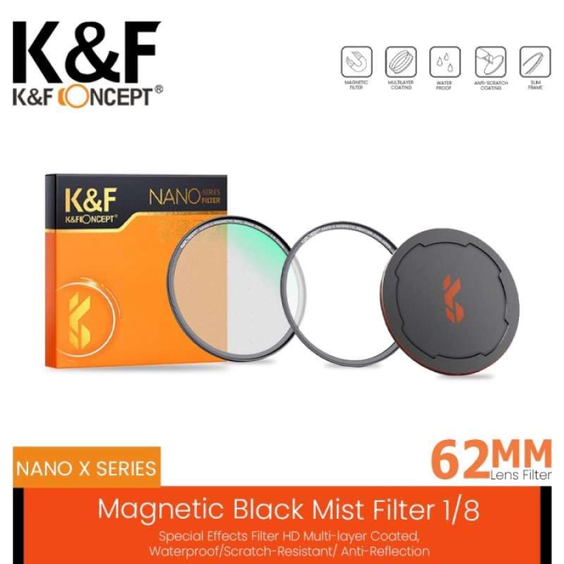Promo Knf Concept 62Mm NanoX Black Mist 1/8 Filter K&F