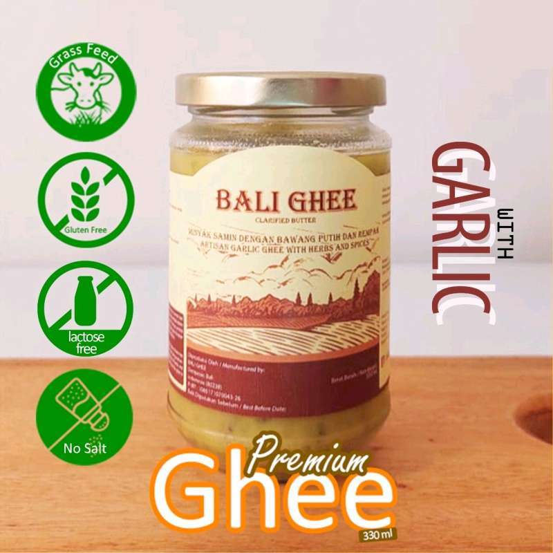 Jual BALI GHEE Clarified Butter Garlic With Herbs And Spices 330ML