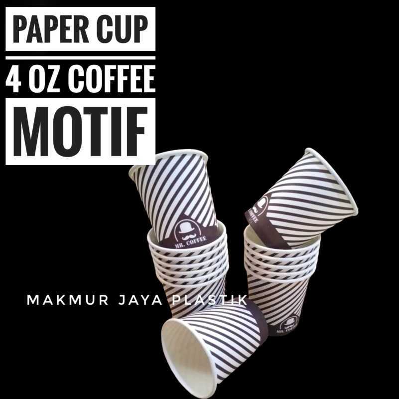 Jual PAPER CUP GELAS KOPI 4 OZ MOTIF ISI 50 PC di Seller Makmurjaya ...
