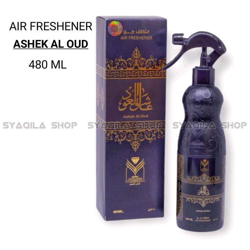 Jual Air Freshener Almas Aroma Ashek Al Oud 480ml Spray Pengharaum