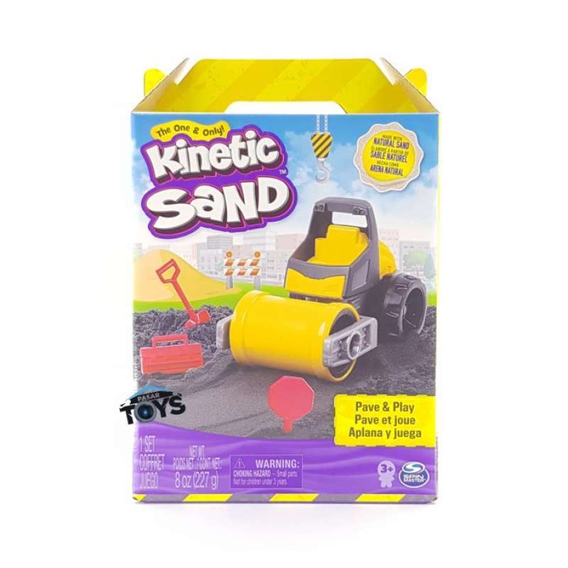 Kinetic Sand Build Set Auto Da Scontro – 340g Di Sabbia Colorata, 12 Formine E Accessori, Gioco Creativo