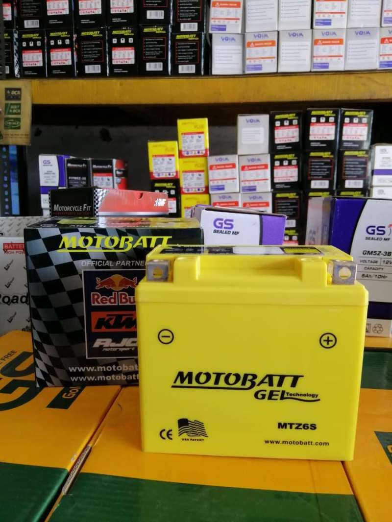 Jual AKI MOTOR Honda Vario 125-150, CRF, Scoopy ISS Mottobatt MTZ6S di