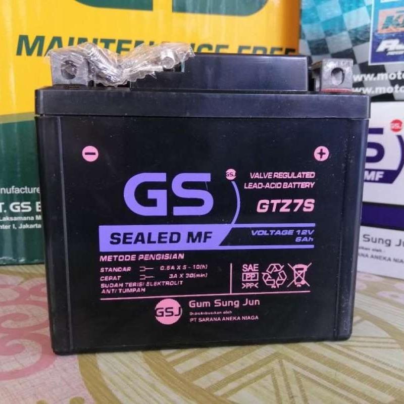 Jual Aki Motor Honda Genio ISS, SH 150 i GTZ7S GS Y Accu Kering MF di