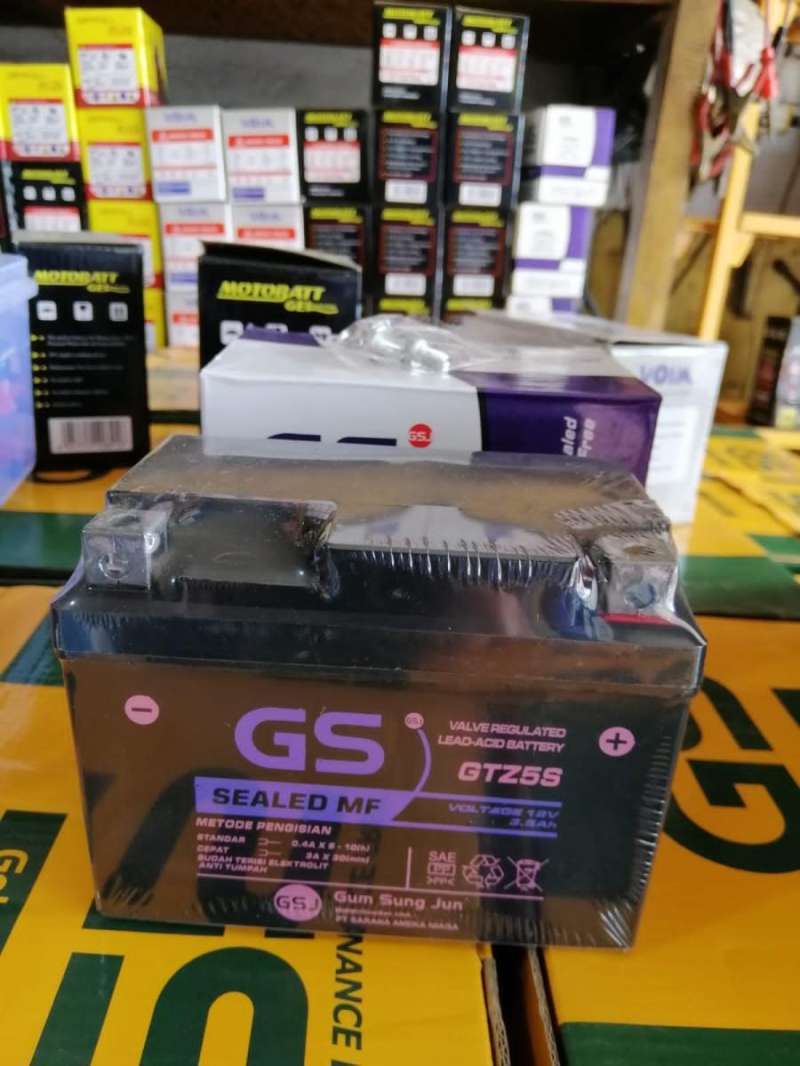 Jual Aki Motor Suzuki Shogun 125, Spin, smash 125, Nex, Sky W GS GTZ5S