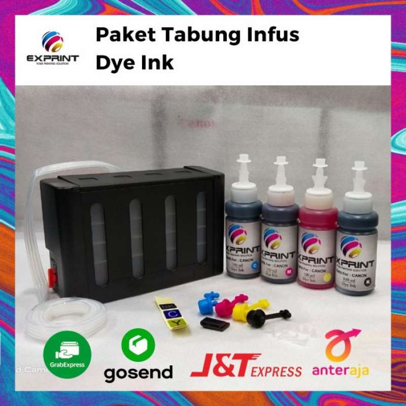 Promo Tabung Infus Printer Box + Tinta Canon 4 Warna Diskon 13% di