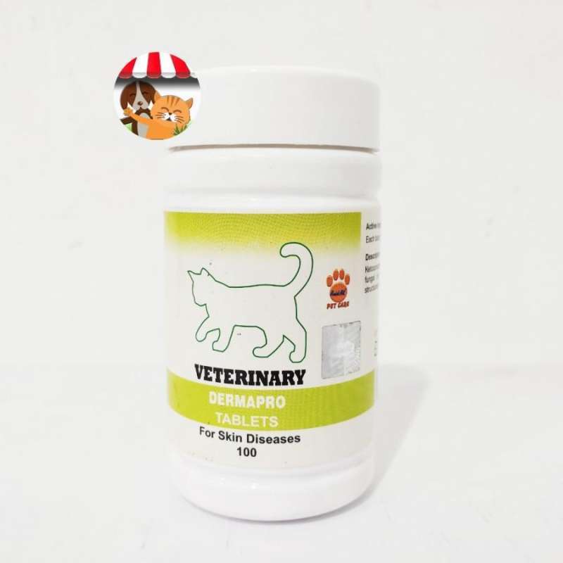 Jual Veterinary Dermapro Tablet Obat Scabies Kucing Obat Jamur