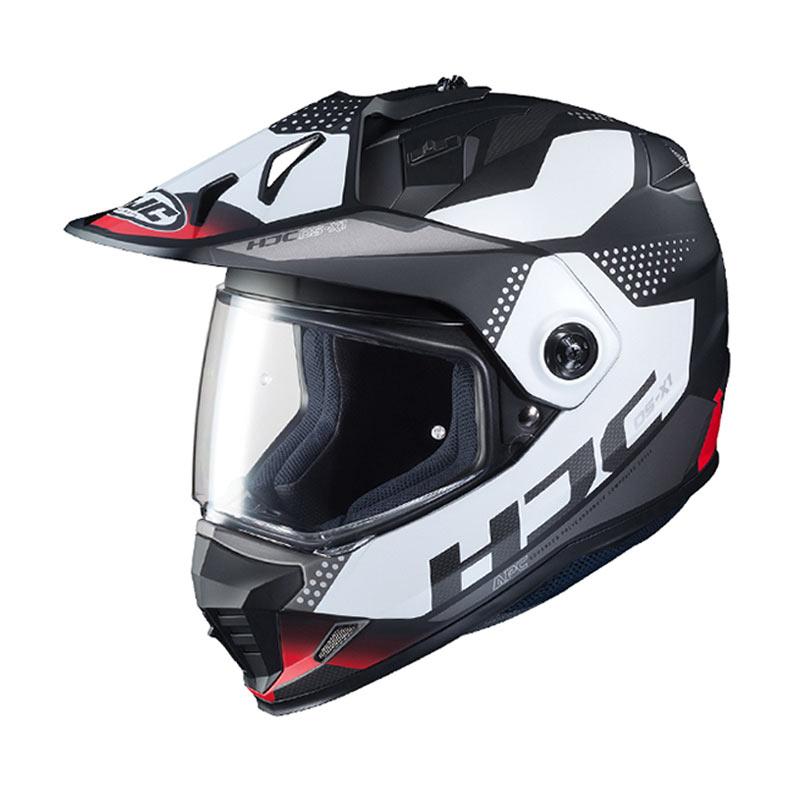 Jual HJC DS X1 Tactic Dual Sport Motorcycle Helmet RED L di Seller