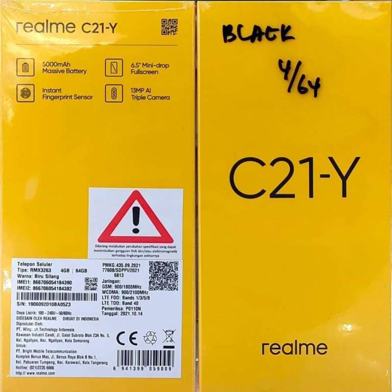Jual REALME C21Y RAM 4GB/64GB di Seller Tannia Shop - Jamika, Kota ...