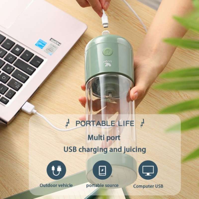 Jual Midea Bugu 400ml Cup Blender Usb Blender Juicer 4 Mata Pisau Ori ...