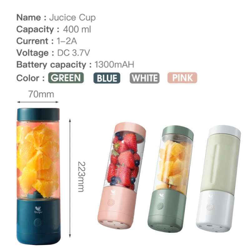 Jual Midea Bugu 400ml Cup Blender Usb Blender Juicer 4 Mata Pisau Ori ...