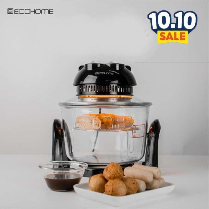 Promo ECOHOME HALOGEN AIR FRYER OVEN 8 IN 1 EHO777 Diskon 6 di Seller