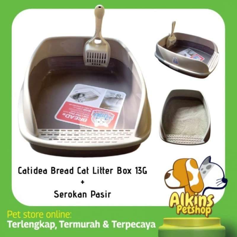 Promo Catidea Litter Box Kucing Toilet kucing Kelinci Bak Pasir