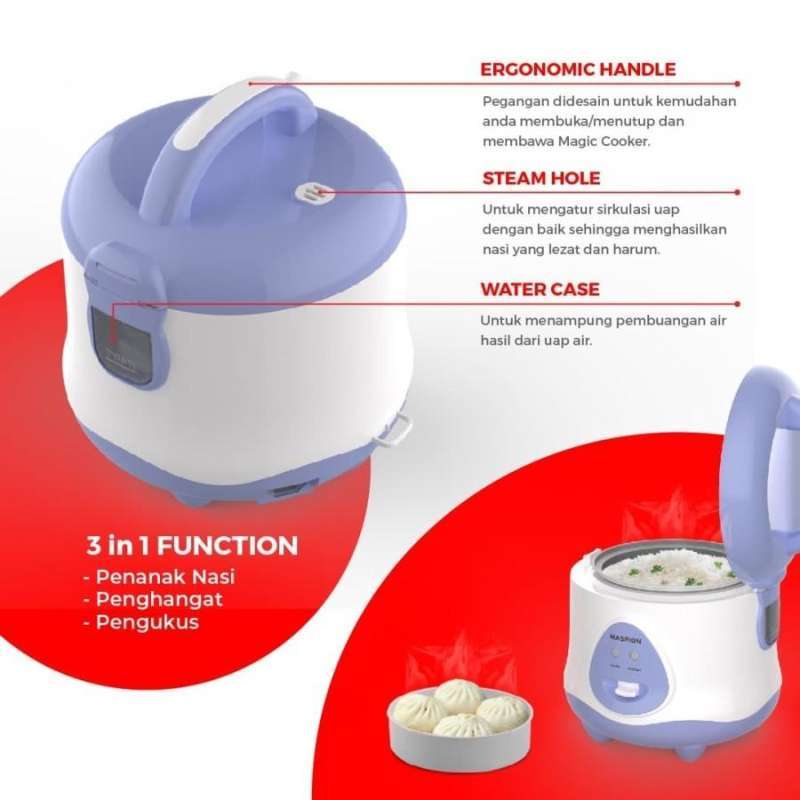 Maspion Magic Roster Jual Maspion Magic Com 0.8 Liter 3in1 Ex 0618 - Garansi Resmi 1 Tahun ...